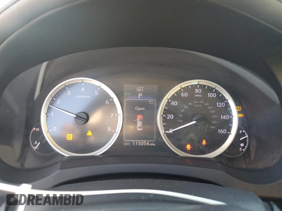 2014 Lexus IS 250 with VIN JTHBF1D21E5000493, listed as a Copart auction lot 56665195 with 115,054 mi miles and Salvage title. Bid and sale history available at DreamBid. Image 9.