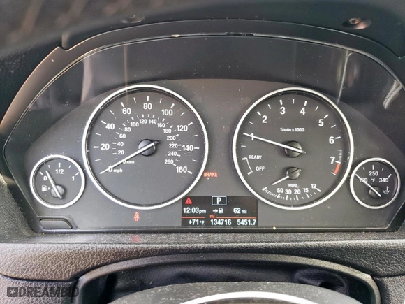 2014 BMW 3 Series 328i with VIN WBA3A5C54EJ464891, listed as a Copart auction lot 49622285 with 134,716 mi miles and Salvage Title. Bid and sale history available at carsss.com. Image 9.