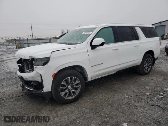 2023 Chevrolet Suburban LS z VIN 1GNSKBKD7PR264540, wystawiony jako Copart lot #84848104 z przebiegiem 18 963 mil mil oraz Szkoda całkowita • Salvage title. Historia ofert i sprzedaży dostępna na DreamBid. Obrazek 1.
