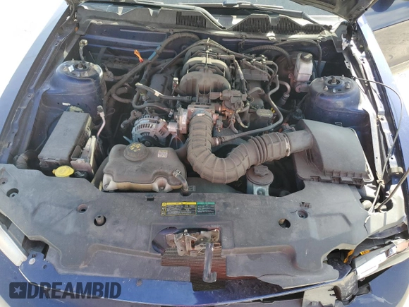 2010 Ford Mustang V6 with VIN 1ZVBP8EN5A5179046, listed as a Copart auction lot 50791365 with 104,588 mi miles and Salvage Title. Bid and sale history available at DreamBid. Image 12.