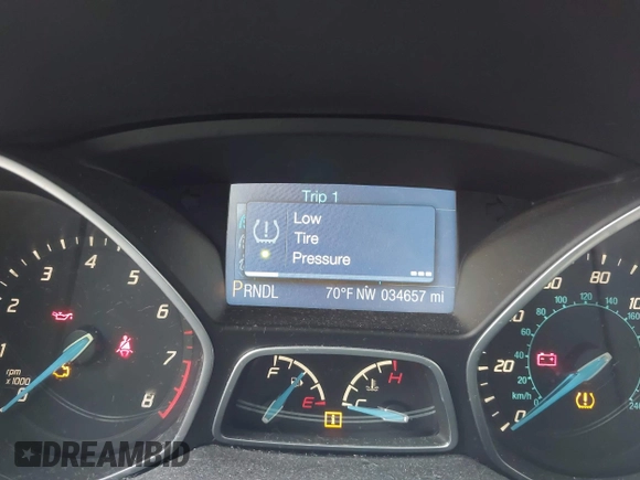2013 Ford Focus SE with VIN 1FADP3F28DL321429, listed as a IAAI auction lot 41925317 with 34,657 mi miles. Bid and sale history available at carsss.com. Image 7.