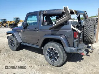 2014 Jeep Wrangler Rubicon with VIN 1C4BJWCG1EL168575, listed as a Copart auction lot 75095814 with 65,770 mi miles and Salvage title. Bid and sale history available at DreamBid. Image 2.