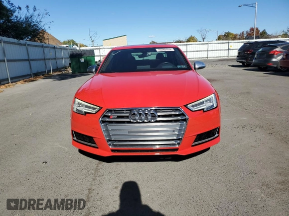 2018 Audi S4 Prestige with VIN WAUC4AF44JA002599, listed as a Copart auction lot 76480454 with 67,325 mi miles and Salvage Title. Bid and sale history available at carsss.com. Image 5.