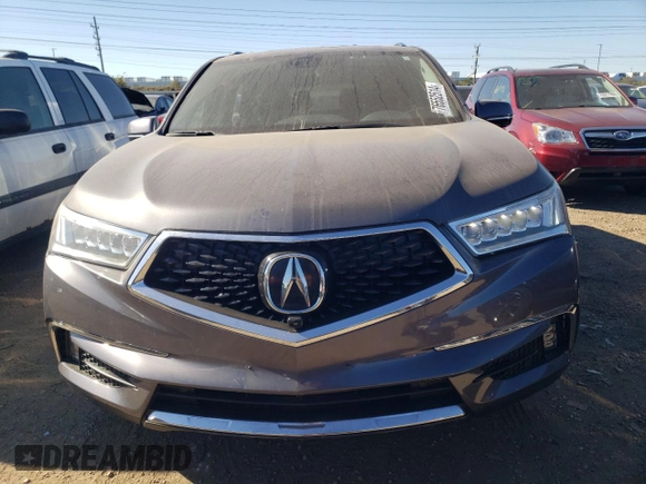 2017 Acura MDX Advance with VIN 5FRYD4H88HB044042, listed as a Copart auction lot 76552514 with 77,475 mi miles and Salvage title. Bid and sale history available at DreamBid. Image 5.