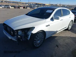 2015 Kia K900 Premium with VIN KNALU4D48F6026659, listed as a IAAI auction lot 41390604 with 70,955 mi miles. Bid and sale history available at carsss.com. Image 2.