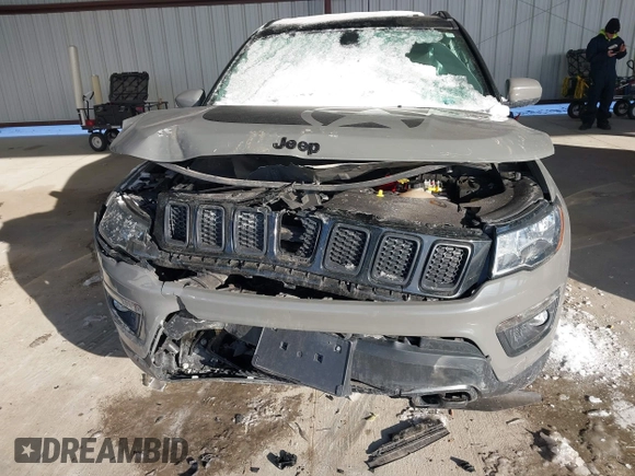 2021 Jeep Compass Sport with VIN 3C4NJDAB2MT591242, listed as a IAAI auction lot 41397874 with 64,653 mi miles and . Bid and sale history available at DreamBid. Image 12.