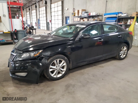 2013 Kia Optima EX with VIN 5XXGN4A72DG131003, listed as a Copart auction lot 51860065 with 197,296 mi miles and Salvage Title. Bid and sale history available at carsss.com. Image 1.