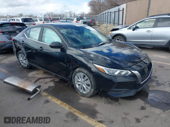 2020 Nissan Sentra S with VIN 3N1AB8BV1LY231895, listed as a IAAI auction lot 41807223 with 74,274 mi miles. Bid and sale history available at carsss.com. Image 1.