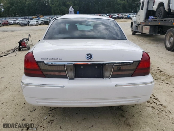 2006 Mercury Grand Marquis LS Premium with VIN 2MEHM75W26X619883, listed as a Copart auction lot 71742044 with 101,426 mi miles and Salvage Title. Bid and sale history available at carsss.com. Image 6.