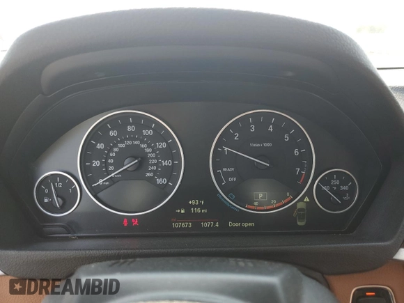 2015 BMW 4 Series 428i with VIN WBA3V7C57FP772880, listed as a Copart auction lot 62740295 with 107,673 mi miles and Salvage title. Bid and sale history available at DreamBid. Image 9.