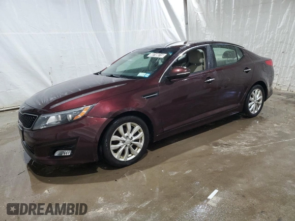 2014 Kia Optima LX z VIN 5XXGM4A77EG333341, wystawiony jako Copart lot #50746615 z przebiegiem 163 401 mil mil oraz Czysty tytuł • Clean title. Historia ofert i sprzedaży dostępna na DreamBid. Obrazek 1.