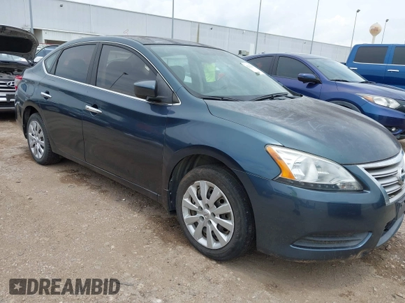 2014 Nissan Sentra SV with VIN 3N1AB7AP9EY210616, listed as a IAAI auction lot 42392077 with 106,486 mi miles and . Bid and sale history available at DreamBid. Image 1.