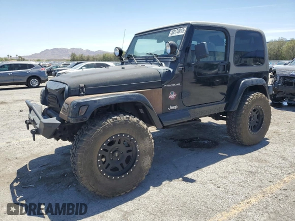 1999 Jeep Wrangler Sahara with VIN 1J4FY49S8XP472733, listed as a Copart auction lot 58174915 with 170,838 mi miles and Salvage title. Bid and sale history available at DreamBid. Image 1.