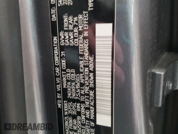 2020 Volvo XC60 Momentum with VIN YV4A22RK7L1410661, listed as a Copart auction lot 53237445 with 57,819 mi miles and Salvage title. Bid and sale history available at DreamBid. Image 13.