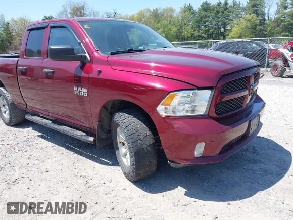 2018 Ram 1500 Express z VIN 1C6RR7FG3JS327922, wystawiony jako IAAI lot #42226433 z przebiegiem 78 533 mil mil oraz . Historia ofert i sprzedaży dostępna na DreamBid. Obrazek 1.