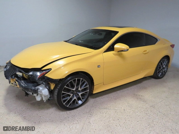 2018 Lexus RC with VIN JTHHZ5BC2J5018242, listed as a Copart auction lot 73008784 with 189,255 mi miles and Salvage Title. Bid and sale history available at carsss.com. Image 2.