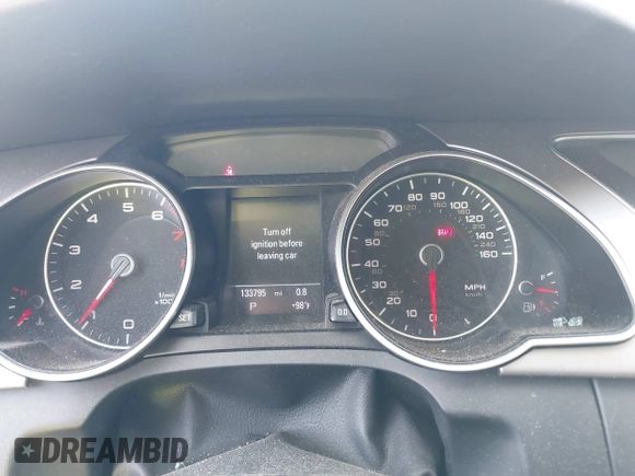 2013 Audi A5 Premium Plus z VIN WAULFAFR2DA035563, wystawiony jako IAAI lot #42385141 z przebiegiem 133 795 mil mil oraz . Historia ofert i sprzedaży dostępna na DreamBid. Obrazek 7.