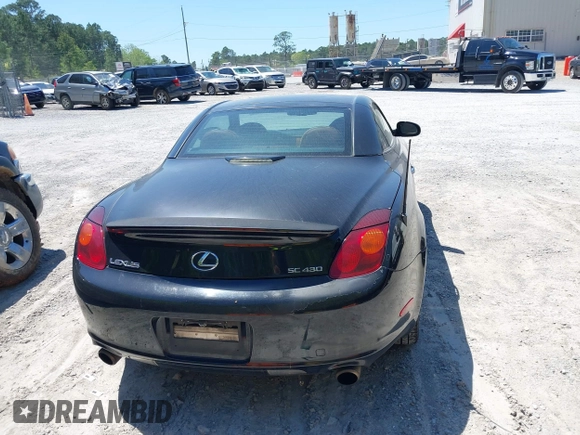 2004 Lexus SC 430 with VIN JTHFN48YX40055542, listed as a IAAI auction lot 41965650 with 204,228 mi miles and . Bid and sale history available at DreamBid. Image 16.