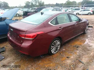 2016 Hyundai Genesis 3.8L with VIN KMHGN4JE7GU106946, listed as a IAAI auction lot 40809364 with 91,788 mi miles. Bid and sale history available at carsss.com. Image 4.