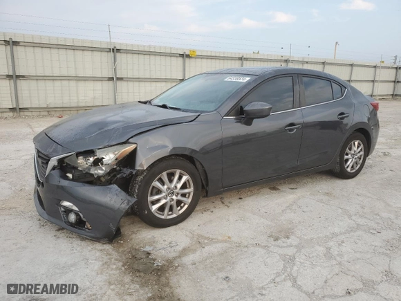 2015 Mazda Mazda3 i Grand Touring with VIN JM1BM1W76F1267427, listed as a Copart auction lot 64558524 with NaN miles and Salvage Title. Bid and sale history available at carsss.com. Image 1.