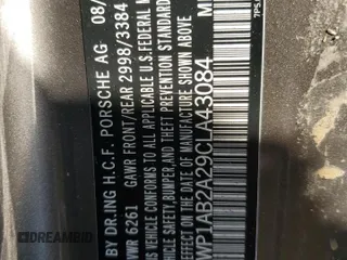 2012 Porsche Cayenne S z VIN WP1AB2A29CLA43084, wystawiony jako Copart lot #53424175 z przebiegiem Nie podano mil oraz Szkody całkowita. Historia ofert i sprzedaży dostępna na DreamBid. Obrazek 13.