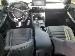 2023 Lexus IS 350 F Sport with VIN JTHGZ1B22P5069924, listed as a Copart auction lot 57846165 with 19,862 mi miles and Salvage title. Bid and sale history available at DreamBid. Image 8.