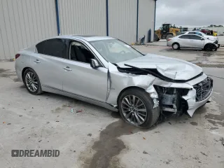 2019 Infiniti Q50 3.0t Signature Edition with VIN JN1EV7AP6KM514591, listed as a Copart auction lot 84735724 with 64,178 mi miles and Non Repairable. Bid and sale history available at carsss.com. Image 4.