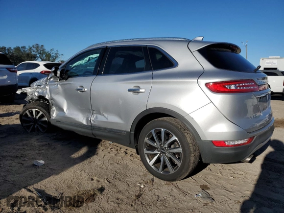 2019 Lincoln MKC Reserve with VIN 5LMCJ3D94KUL09107, listed as a Copart auction lot 82624854 with 27,502 mi miles and Salvage title. Bid and sale history available at DreamBid. Image 2.