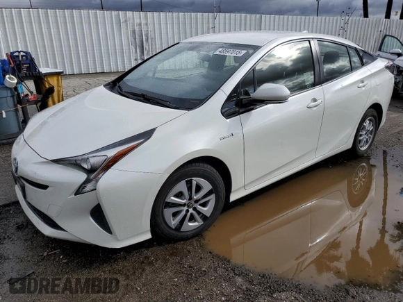 2016 Toyota Prius Four with VIN JTDKARFUXG3527248, listed as a Copart auction lot 48597015 with 100,386 mi miles and Salvage Title. Bid and sale history available at carsss.com. Image 1.