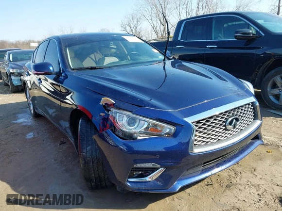 2021 Infiniti Q50 Luxe with VIN JN1EV7BR6MM755747, listed as a IAAI auction lot 41782339 with 65,463 mi miles and . Bid and sale history available at carsss.com. Image 1.