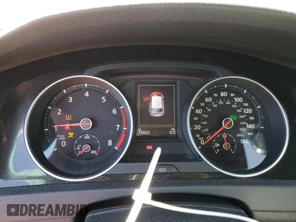 2015 Volkswagen GTI SE with VIN 3VW4T7AU4FM065603, listed as a Copart auction lot 72845514 with 75,922 mi miles and Salvage Title. Bid and sale history available at DreamBid. Image 9.