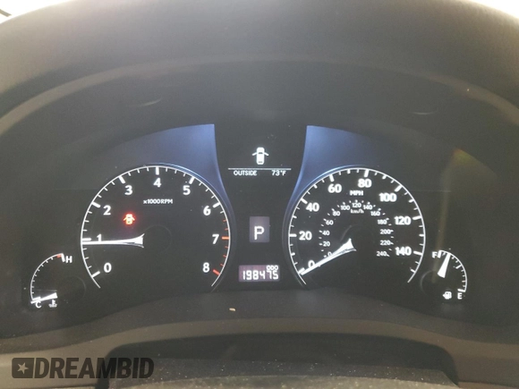 2012 Lexus RX 350 with VIN 2T2BK1BA6CC142860, listed as a Copart auction lot 54507075 with 198,475 mi miles and Clean Title. Bid and sale history available at DreamBid. Image 9.