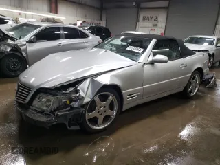 1999 Mercedes-Benz SL-Class with VIN WDBFA68F0XF180251, listed as a Copart auction lot 81543864 with 136,234 mi miles and Salvage Title. Bid and sale history available at carsss.com. Image 1.