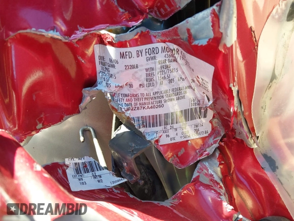 2007 Ford Escape XLS с VIN 1FMYU02Z87KA40260, выставлен на аукционе IAAI как лот 41588287 с пробегом 188 144 миль миль и . История ставок и продаж доступна на DreamBid. Изображение 9.