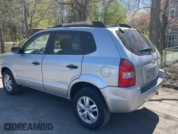 2009 Hyundai Tucson GLS with VIN KM8JM12B89U975392, listed as a Copart auction lot 55508145 with 113,176 mi miles and Clean Title. Bid and sale history available at carsss.com. Image 3.