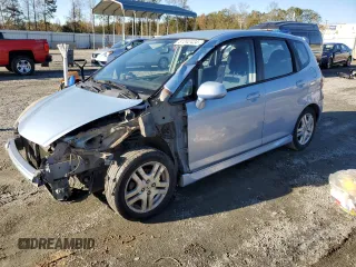 2008 Honda Fit Sport with VIN JHMGD37648S056732, listed as a Copart auction lot 81242424 with 148,089 mi miles and Salvage Title. Bid and sale history available at carsss.com. Image 1.