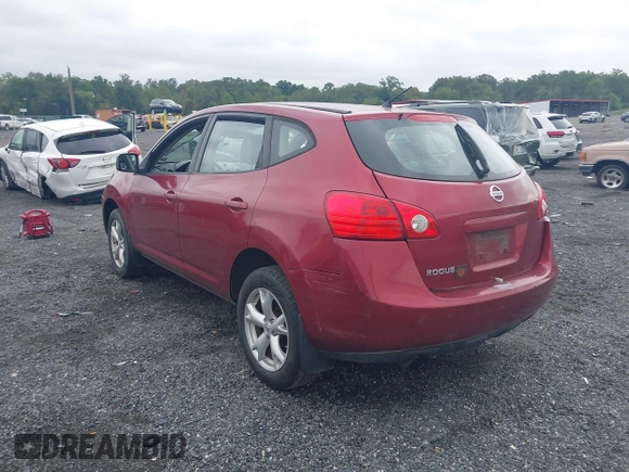 2009 Nissan Rogue SL with VIN JN8AS58T29W044557, listed as a IAAI auction lot 40450040 with 184,519 mi miles and . Bid and sale history available at DreamBid. Image 3.