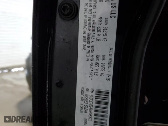 2016 Chrysler 300 Limited with VIN 2C3CCARG4GH208371, listed as a Copart auction lot 52673765 with 159,226 mi miles and Salvage Title. Bid and sale history available at DreamBid. Image 12.