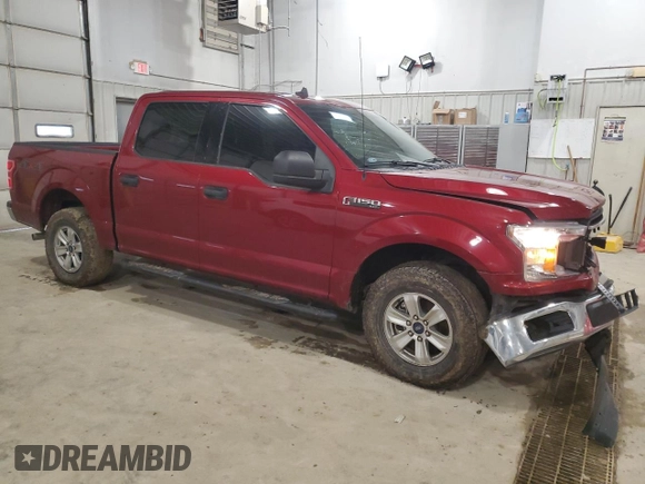 2019 Ford F-150 XL with VIN 1FTEW1E4XKKE79119, listed as a Copart auction lot 43783225 with 80,609 mi miles and Salvage Title. Bid and sale history available at carsss.com. Image 4.