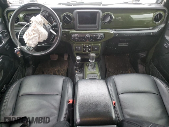 2021 Jeep Wrangler Unlimited Willys with VIN 1C4HJXDG2MW563201, listed as a Copart auction lot 50156305 with 33,372 mi miles and Salvage title. Bid and sale history available at DreamBid. Image 8.