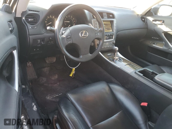 2010 Lexus IS 350 C with VIN JTHFE2C28A2504255, listed as a Copart auction lot 43643865 with 173,127 mi miles and Salvage title. Bid and sale history available at DreamBid. Image 8.