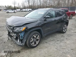 2021 Jeep Compass Limited z VIN 3C4NJDCB3MT593322, wystawiony jako Copart lot #45524575 z przebiegiem 43 105 mil mil oraz Szkoda całkowita • Salvage title. Historia ofert i sprzedaży dostępna na DreamBid. Obrazek 1.