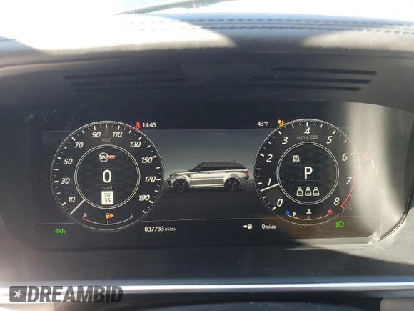 2022 Land Rover Range Rover Sport SVR with VIN SALWZ2RE6NA241274, listed as a Copart auction lot 51128365 with 37,783 mi miles and Clean Title. Bid and sale history available at DreamBid. Image 9.