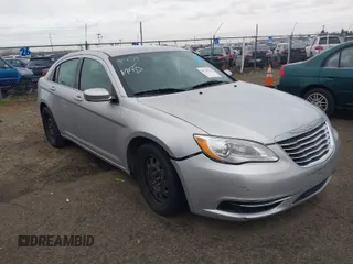 2012 Chrysler 200 LX with VIN 1C3CCBAB8CN321280, listed as a IAAI auction lot 41705675 with 168,300 mi miles. Bid and sale history available at carsss.com. Image 1.