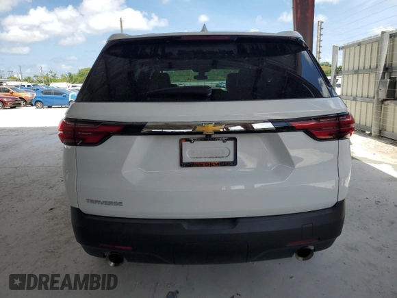 2023 Chevrolet Traverse LS z VIN 1GNERFKW4PJ198111, wystawiony jako Copart lot #56129525 z przebiegiem 26 223 mil mil oraz Nie do naprawy • Non repairable. Historia ofert i sprzedaży dostępna na DreamBid. Obrazek 6.