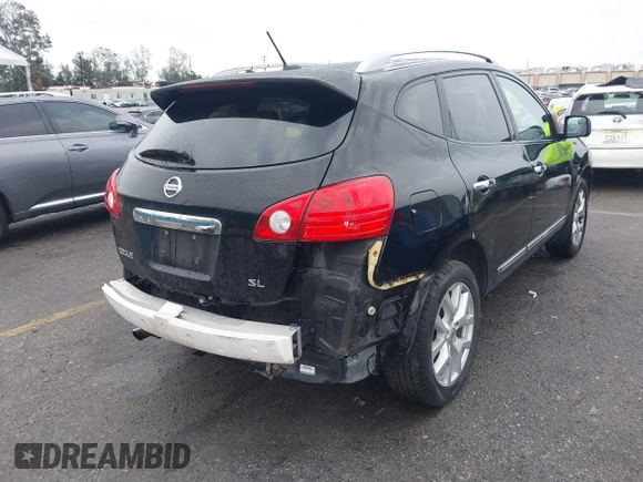 2012 Nissan Rogue S with VIN JN8AS5MT0CW275440, listed as a IAAI auction lot 41782565 with 172,574 mi miles. Bid and sale history available at carsss.com. Image 4.