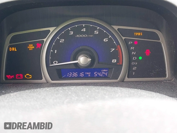 2008 Honda Civic LX with VIN 2HGFA16558H323811, listed as a IAAI auction lot 42199680 with 133,616 mi miles and . Bid and sale history available at DreamBid. Image 15.