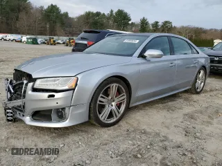 2016 Audi A8 L 4.0T Sport with VIN WAU43AFD3GN010931, listed as a Copart auction lot 81960634 with 131,841 mi miles and Salvage Title. Bid and sale history available at carsss.com. Image 1.