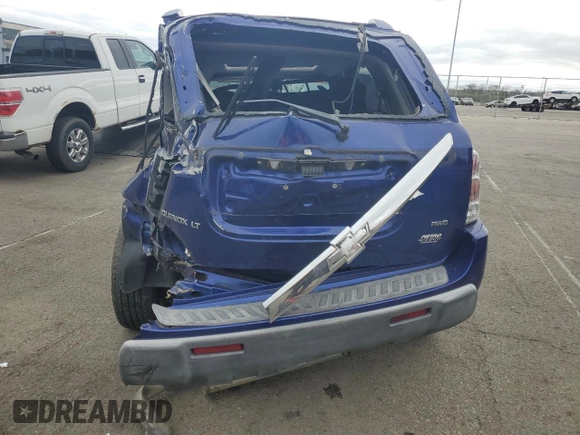 2006 Chevrolet Equinox LT with VIN 2CNDL73F166017421, listed as a Copart auction lot 52535105 with 0 mi miles and Salvage Title. Bid and sale history available at carsss.com. Image 6.