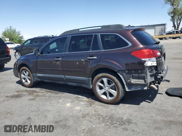 2013 Subaru Outback Limited with VIN 4S4BRDSC6D2217197, listed as a Copart auction lot 54395695 with 206,776 mi miles and Salvage title. Bid and sale history available at DreamBid. Image 2.